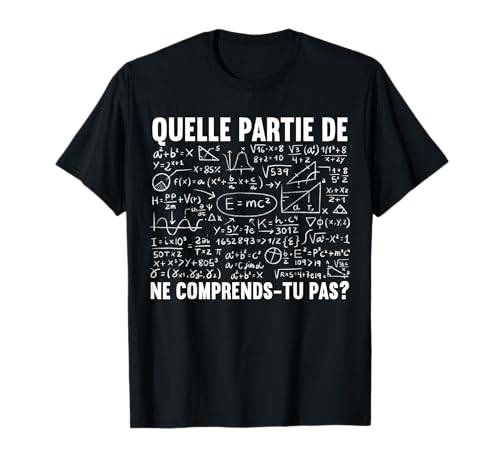 Prof De Maths Humour Cadeau Mathématicien Drôles T-Shirt