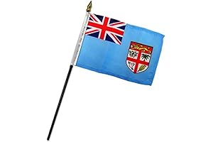 Pack of 12 Fiji Miniature Desk & Table Flags