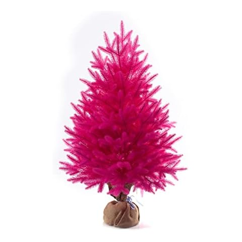 eveXmas Árbol de Navidad Artificial de 85 cm Rosa Cover