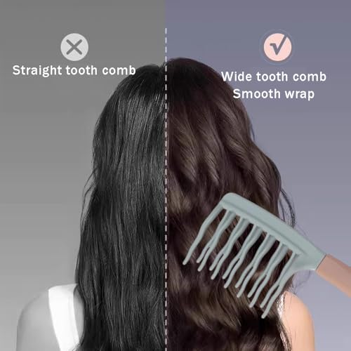 Peine doble para rizos y cabello rizado 2 piezas miniatura 3