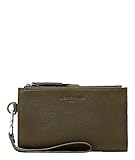 liebeskind portemonnaie schwarz glitzer Vorderseite mit Logo Liebeskind Berlin Basic Ivy Geldbörse, Large (10.5 cm x 18.5 cm x 3cm), umber green