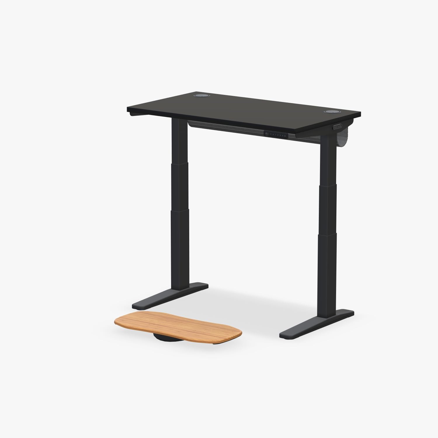 UPLIFTDESK V3 2-Leg Black Laminate Standing Desk – Adjustable Height, Advanced 1-Touch Memory Keypad, Under Desk Cable Management, Wire Grommets &