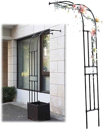 Tonnelle de rose décorative extérieure arche murale en métal 240cm
