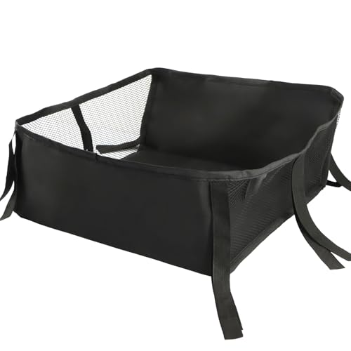 Anwangda Sac de rangement universel pour poussette, landau, landau, landau, landau, poussette - Noir - Taille L