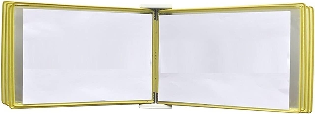 Stojak na plakaty typu flipbook do montażu na ścia Plakat do montażu na ścianie, flip book, format A3, 20 kieszeni, wielokolorowy, 17,7 x 13 x 3,15 cala(Unique Colour)