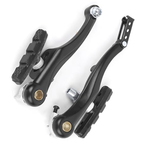 Keenso Mountain Bike V Brake Set, Durability and Lightweight, Easy Installation, for Emergency Situations, Aluminum Alloy, Black (Sold in Single Pair