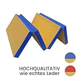 PERFEKTE HÄRTE - Verletzungen beim Sport vermeiden Sie am besten mit der richtigen Gymnastikmatte. Die Weichbodenmatte von NiroSport federt Sie beim Turnen dank hochverdichtetem Schaumstoff perfekt ab.