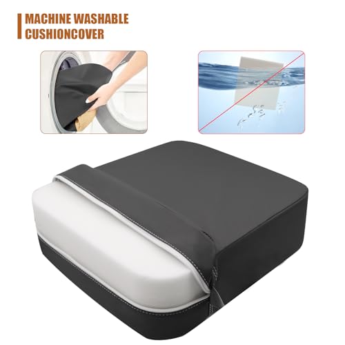 Sitzerhöhung Stuhl Kind, Waschbar Zerlegbar Tragbare Sitzerhöhung Kleinkinder Esszimmerstuhl ErhöHen Pad Esszimmer Boostersitze mit 2 Sicherheitsschnalle Gurte Kindersitzkissen (Grau)