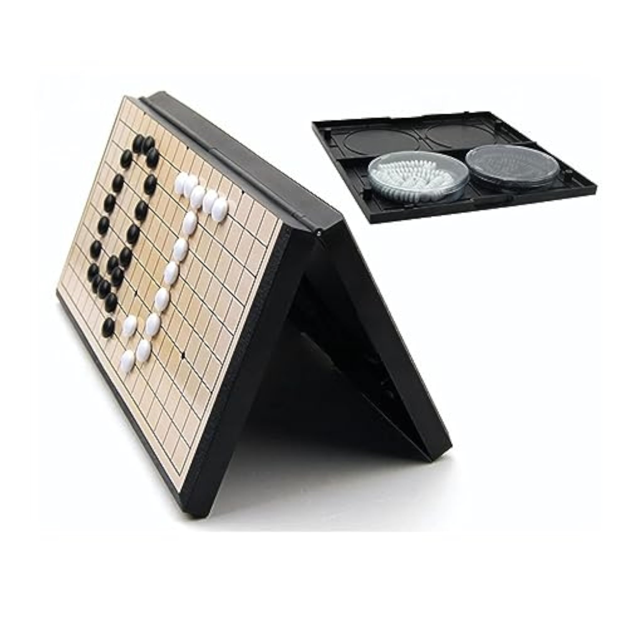 Magnetic Go Game Weiqi Chess Set with Foldable Board