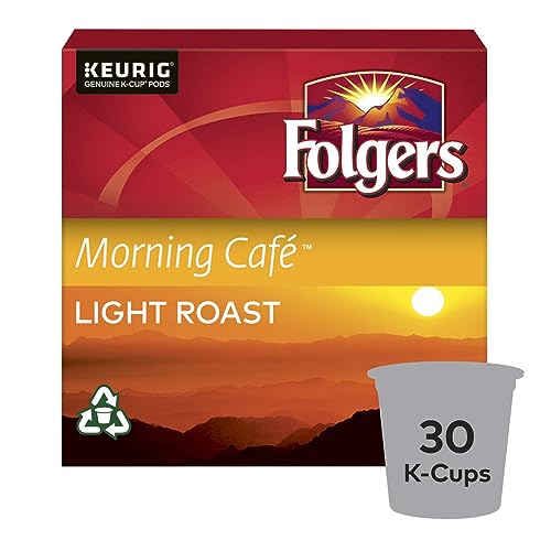 Image of Folgers Morning Cafe K-Cup Coffee Pods 30 K-Cup Pods
