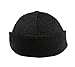 Black Wool Baseball Cap with Warmer Ear Flap Large - 59 cm