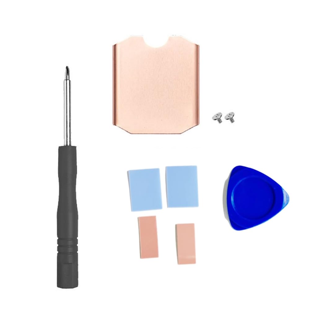 SteamDeck SSD Heatsink Thermal Pad: M.2 2230 NVME SSD Copper Heat Sink Cooling Thermal Pastes Back Cover Opening Tools