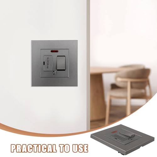 Interruptor de fusible de 13a de material PC resistente OUNONA 5
