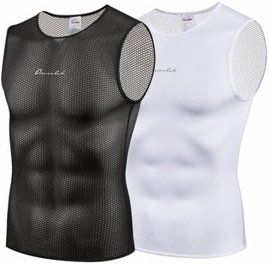 Przewalski Men’s Sleeveless Cycling Undershirt Quick Dry Bike Base Layer Vests Breathable Bicycle Jerseys Biking Tank Tops Przewalski Men’s Sleeveless Cycling Undershirt Quick Dry Bike Base Layer Vests Breathable Bicycle Jerseys Biking Tank Tops