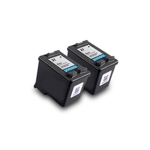 Printronic Remanufactured Ink Cartridge Replacement for HP 27 C8727AN (2 Black) 2 Pack