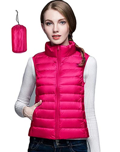FOURSTEEDS Women's Lightweight Waterproof Packable Down Jacket Outwear Puffer Vest