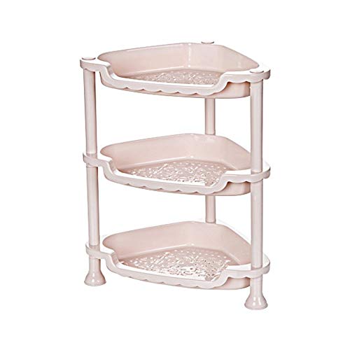 Étagère de douche plastique triangulaire blanc sans perçage d'angle - 2
