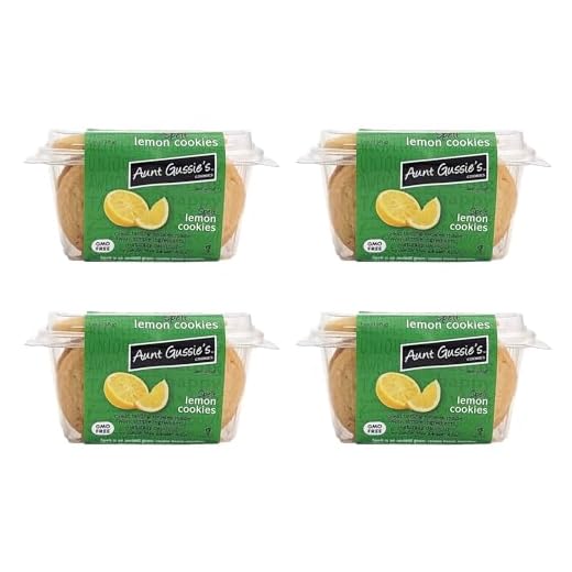 Aunt Gussie's Sugar Free Lemon Cookies, 7-Ounce Tubs (Pack of 4)