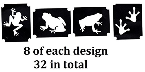 Frog Collection (32 Tattoo Glitter Airbrush Stencil Frog)