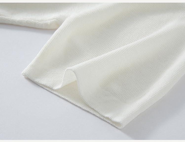 Cardigan Donna Cardigan Elegante in Maglia da Donna Corto con Maniche A 3/4 Bolero Coprispalle Top Estivo Leggero Mini Giacca Morbida E Accogliente Maglietta in Tencel Maglia Aperta sul D