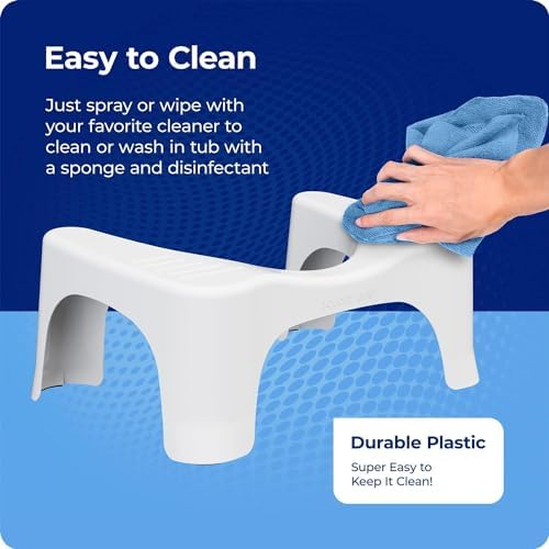 Squatty Potty Simple Curve Bathroom Toilet Stool 7" White — view 9