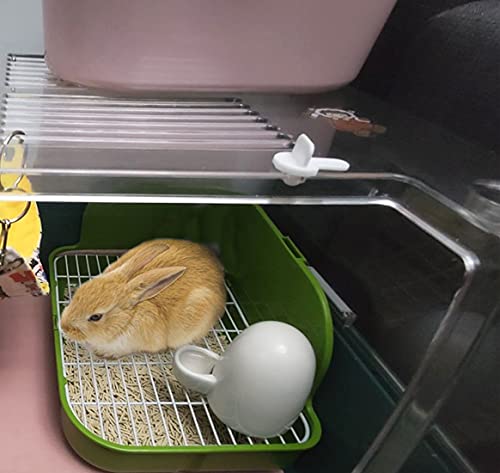 Hamiledyi Rabbit Litter Box,Rabbit Toilet Potty Trainer Corner Litter Bedding Box For Small Animals Rabbits Bunny Guinea Pigs Chinchilla Ferret #TOP1
