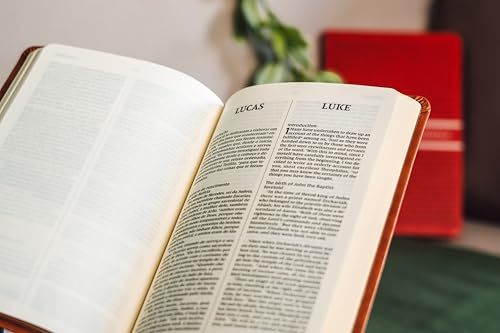 Os Evangelhos, Edição Bilíngue, Português/Inglês, NVI/NIV, com palavras de Jesus em azul, Capa flexí