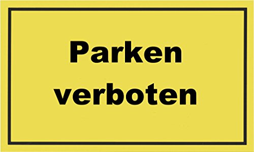 Preisvergleich Produktbild Metafranc Hinweisschild "Parken verboten" - 300 x 200 mm / Beschilderung / Infoschild / Verbotsschild / Halteverbot / Parkverbot / Grundstückskennzeichnung / Gewerbekennzeichnung / 500400
