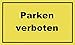 Produktbild Metafranc Hinweisschild "Parken verboten" - 300 x 200 mm / Beschilderung / Infoschild / Verbotsschild / Halteverbot / Parkverbot / Grundstückskennzeichnung / Gewerbekennzeichnung / 500400