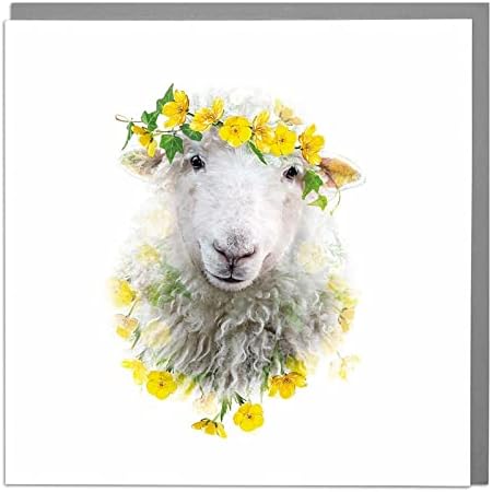 Lola Design - Wildlife Botanical Greeting Cards - Blank Cards and Envelopes - Small Mouse Animal Card