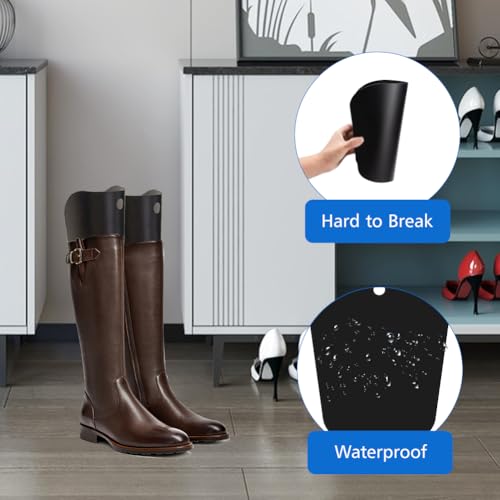 Editbar 10 Blatt Stiefelformer, mit 1 Paar Wollhandschuhe – Robuste Stiefel Unterstützung,Stiefel Ständer Halter,Elastische Stiefelform Einsätze,Stiefelhalter für Stiefel unterschiedlicher Höhe,8 Zoll
