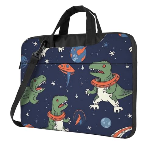 Sac ordinateur portable à bandoulière protégeant des chocs avec motif fusée ludique