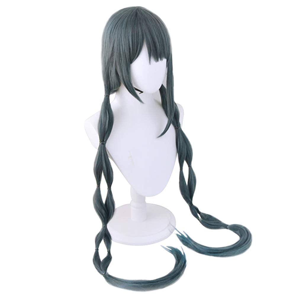 Danganronpa Tenko Chabashira peruka do kostiumu do gry, akcesoria (zielona)