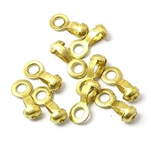 10pcs Ball Chain Pull Loop Connectors Brass Ceiling Fan Lamp Pull Loop Chain Connectors for Bracelets Necklace DIY Art Making
