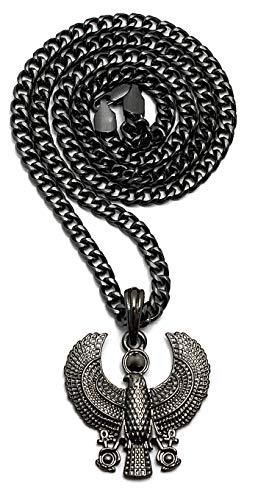 GWOOD Horus Bird Pendant with Ankh's Egyptian Necklace