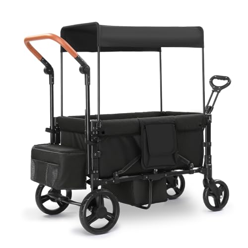 3-in-1 Kid Wagon with Canopy and All-Terrain Wheels