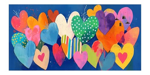 DIY Tableau Strass Diamant Facile pour Débutant Kit Complet Amour 5D - 2