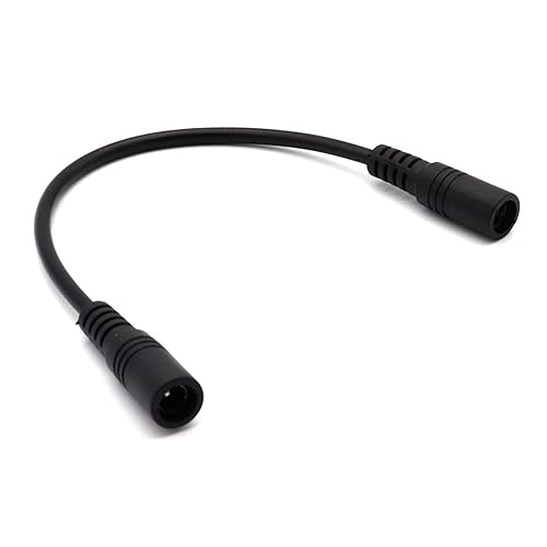 Miniatura 3 de Disscool Cable adaptador de cable de extensión de alimentación CC hembra a hembra de 0.217 in x 0.083 in, cable de 12 V/24 V 3A para cámara de