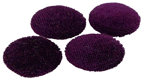Knitwit 12 Pieces Solid 2 Holes Sewing Velvet Fabric Cloth Covered Scrapbooking Craft Buttons #TOP3