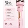 Farery Thermal Brush Set 3 in 1, Ceramic Curling Wand & Hot Brush with 9 Temperatures. 3 Interchangeable Travel Curling Irons for Short, Medium & Long Hair (1.25'', 1.5'' & 1.75'' Barrels)