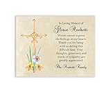 Christian Funeral Thank You and Bereavement Notes - Sympathy Acknowledgement Cards Personalized