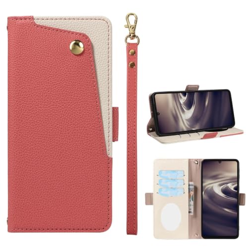 For Sony Xperia 1 VIII�P�[�X�蒠�^docomo SO-51G au SOG17 softbank XQ-GE44�Ή��G�N�X�y���A1��8���� �������݃~���[�t���X�^���h�@�\�}�O�l�b�g�� �J�[�h���[ �X�g���b�v�z�[���t���X�g���b�v�t���g��