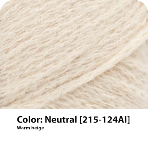 Image of Lion Brand Yarn, Feel Like Butta Velvety Soft Yarn for Knitting, Crochet, and Crafts, Neutral, 1 Pack, Chenille Like Fiber for Plush Baby Blankets, Amigurumi Toys, and Worsted Weight Sweaters