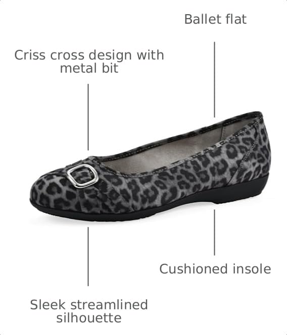 Image of Cliffs by White Mountain Women's Cushioned Calming Ballet Flat