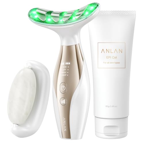 ANLAN リフト美顔器PRO 美顔器 ems美顔器 天然石ローラー 温熱ケア 光エステ 振動 リフトケア エイジングケア 表情筋 フェイスライン 7色美容ライト 年齢肌対策 男女兼用 誕生日 ジェルセット (B0HBWJFTGP) Amazon価格推移・価格追跡