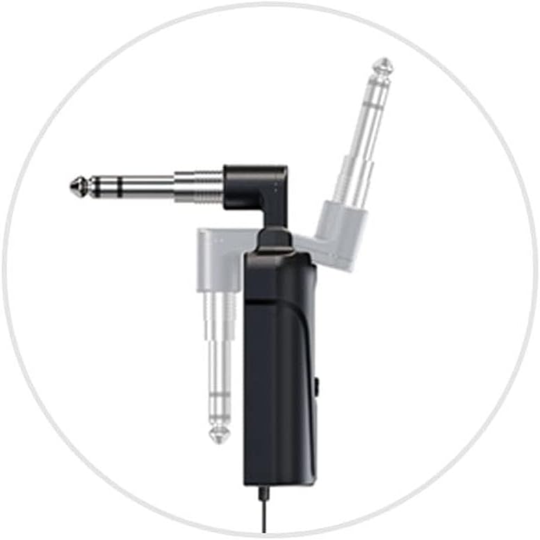 Close-up of the ACEMIC GT-5 receiver's swivel plug