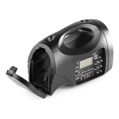 Vonyx Portable Handheld PA System ST016 with Wireless Mic, Rechargeable Battery, Bluetooth, FM Radio, Portable Tour Guide Speaker for Presentations, Events and Tours - 4