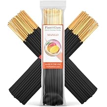 Mango Exotic Incense Sticks 7 Inch - Bulk 1 Bundle 85 to 100 Sticks - Natural 7" Long Lasting Aroma That Burns for 30 to 45 Minutes.
