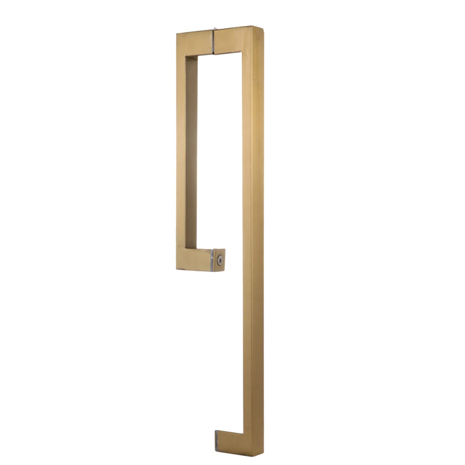 Poignée de porte de douche design en L finition soignée pour paroi de luxe