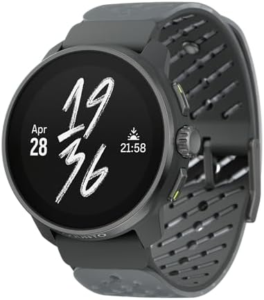 Suunto Race S Laufuhr – AMOLED-Touchscreen, Zweifrequenz-GPS, Krone & Tastensteuerung, HRV- & Schlafanalyse, KI-Trainingsplan, 50 m wasserdicht